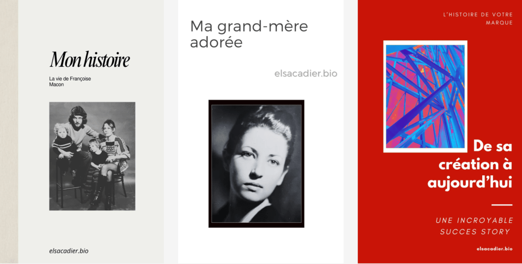 L&rsquo;histoire de votre vie en livre, en magazine, en vidéo ou en audio ? Je vous aide à l&rsquo;écrire&nbsp;!